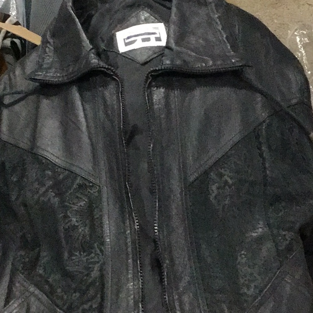 Vintage Patchwork Leather Jacket